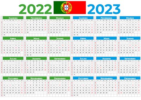 calendário 2022 com feriados portugal